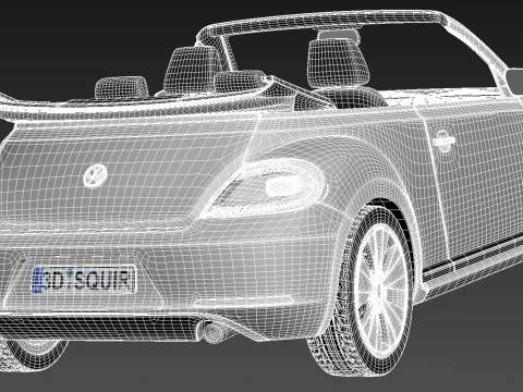 Volkswagen Beetle Convertible 2013 3D Model