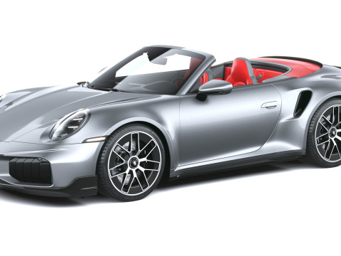 Porsche 911 Turbo S Cabrio aerokit 2026 3D Модель