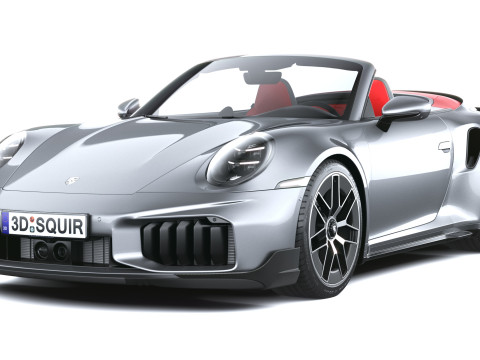 Porsche 911 Turbo S Cabrio aerokit 2026 3D Model