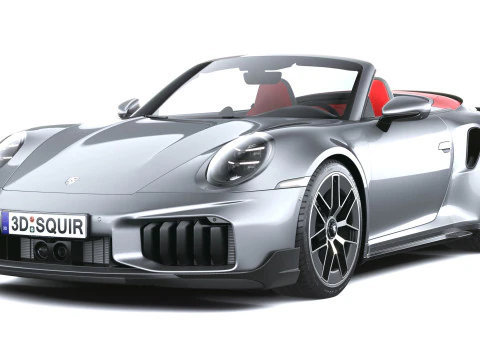Porsche 911 Turbo S Cabrio aerokit 2026 3D Model