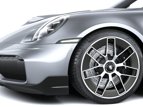 Porsche 911 Turbo S Cabrio aerokit 2026 3D Model