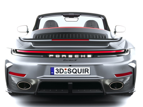 Porsche 911 Turbo S Cabrio aerokit 2026 3D Model