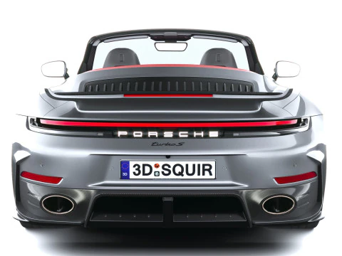 Porsche 911 Turbo S Cabrio aerokit 2026 3D Model
