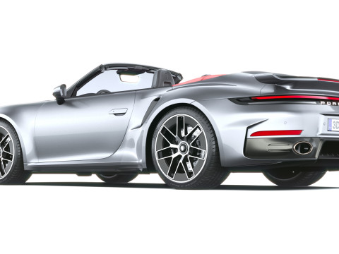 Porsche 911 Turbo S Cabrio aerokit 2026 3D Model