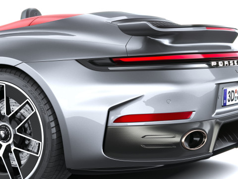 Porsche 911 Turbo S Cabrio aerokit 2026 3D Model