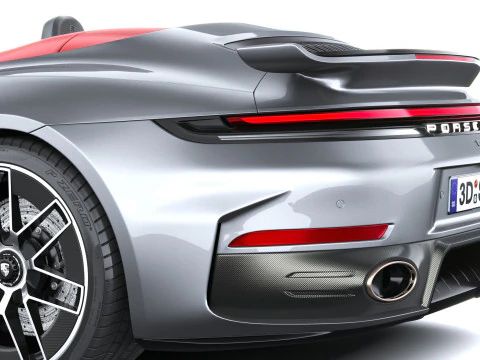 Porsche 911 Turbo S Cabrio aerokit 2026 3D Model