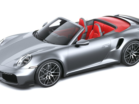 Porsche 911 Turbo S Cabrio aerokit 2026 3D Model
