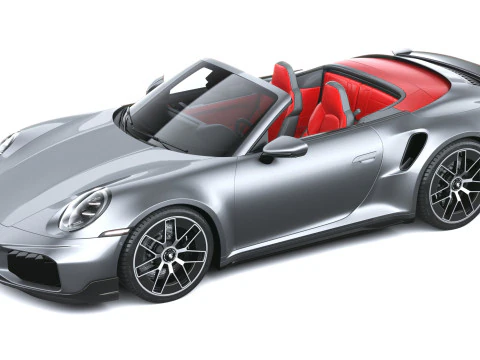 Porsche 911 Turbo S Cabrio aerokit 2026 3D Model