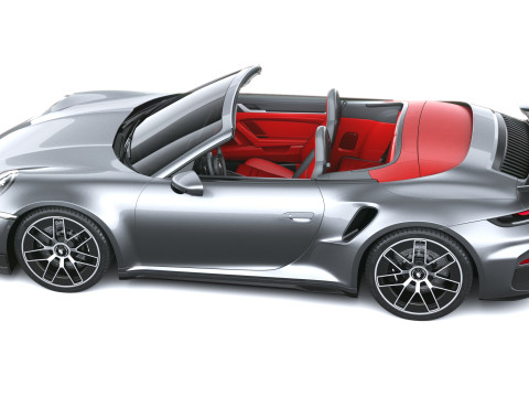 Porsche 911 Turbo S Cabrio aerokit 2026 3D Model