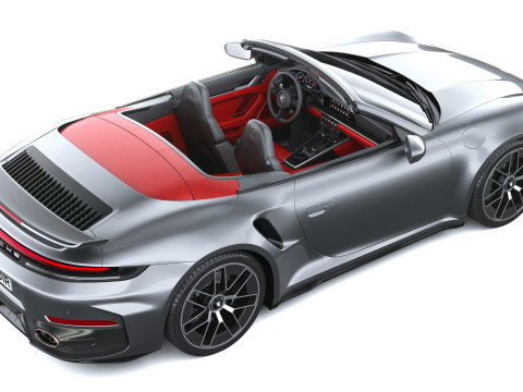 Porsche 911 Turbo S Cabrio aerokit 2026 3D Model