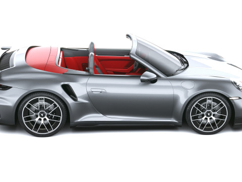 Porsche 911 Turbo S Cabrio aerokit 2026 3D Model