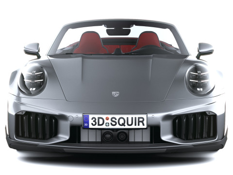 Porsche 911 Turbo S Cabrio aerokit 2026 3D Model