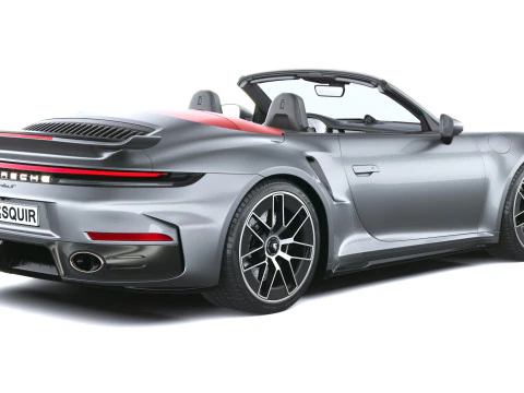 Porsche 911 Turbo S Cabrio aerokit 2026 3D Model