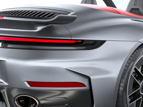 Porsche 911 Turbo S Cabrio aerokit 2026 3D Model