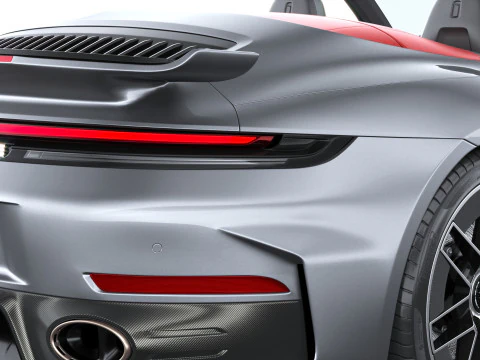 Porsche 911 Turbo S Cabrio aerokit 2026 3D Model