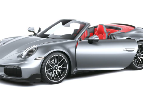 Porsche 911 Turbo S Cabrio aerokit 2026 3D Model