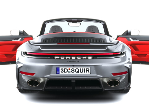 Porsche 911 Turbo S Cabrio aerokit 2026 3D Model