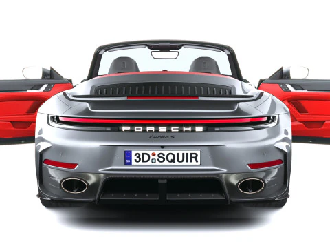 Porsche 911 Turbo S Cabrio aerokit 2026 3D Model