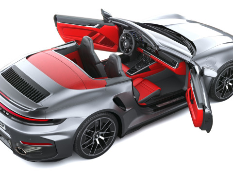 Porsche 911 Turbo S Cabrio aerokit 2026 3D Model