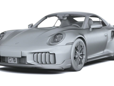 Porsche 911 Turbo S Cabrio aerokit 2026 3D Model