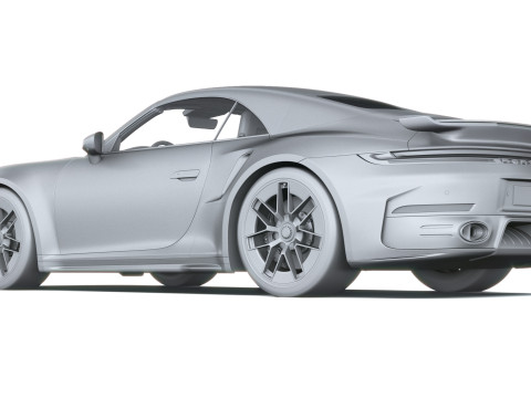 Porsche 911 Turbo S Cabrio aerokit 2026 3D Model
