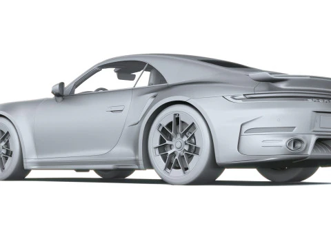 Porsche 911 Turbo S Cabrio aerokit 2026 3D Model