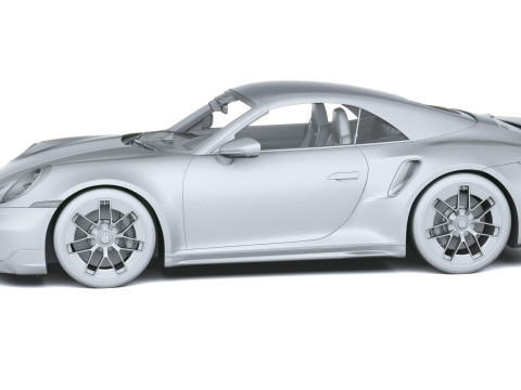 Porsche 911 Turbo S Cabrio aerokit 2026 3D Model