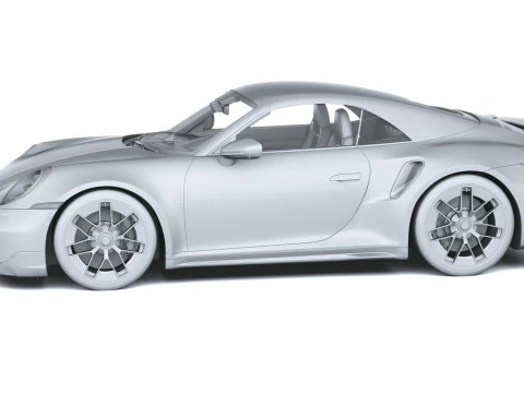 Porsche 911 Turbo S Cabrio aerokit 2026 3D Model