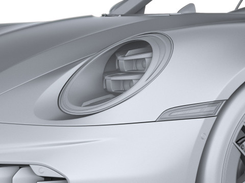 Porsche 911 Turbo S Cabrio aerokit 2026 3D Model