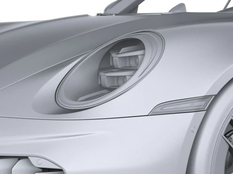 Porsche 911 Turbo S Cabrio aerokit 2026 3D Model