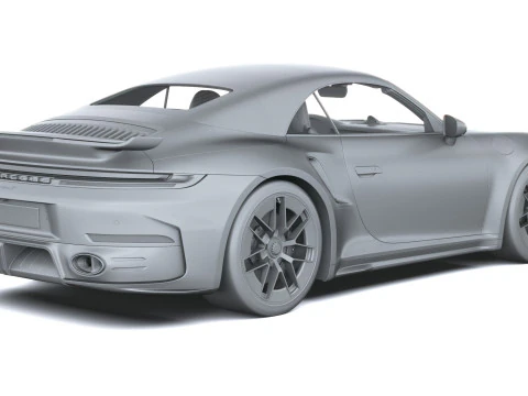 Porsche 911 Turbo S Cabrio aerokit 2026 3D Model