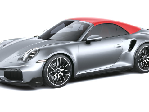 Porsche 911 Turbo S Cabrio aerokit 2026 3D Model