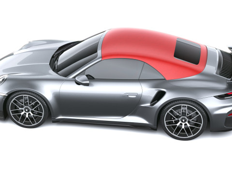 Porsche 911 Turbo S Cabrio aerokit 2026 3D Model