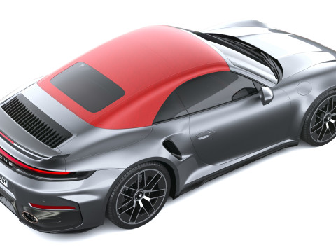 Porsche 911 Turbo S Cabrio aerokit 2026 3D Model