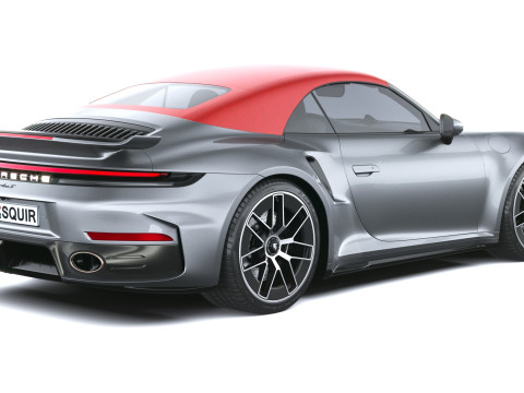 Porsche 911 Turbo S Cabrio aerokit 2026 3D Model