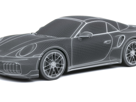 Porsche 911 Turbo S Cabrio aerokit 2026 3D Model