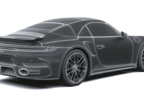 Porsche 911 Turbo S Cabrio aerokit 2026 3D Model