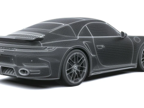 Porsche 911 Turbo S Cabrio aerokit 2026 3D Model