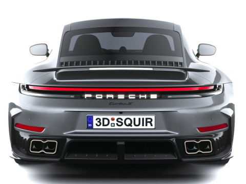 Porsche 911 Turbo S Coupe 2026 Modèle 3D