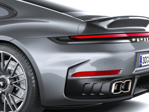 Porsche 911 Turbo S Coupe 2026 Modèle 3D