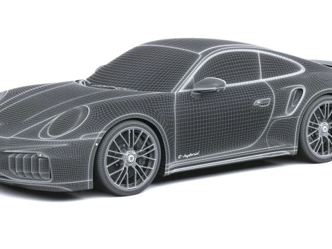 Porsche 911 Turbo S Coup&eacute; 2026 Modello 3D