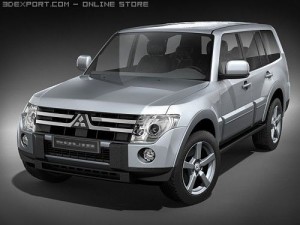 Mitsubishi Pajero 2008 SUV 3D Model