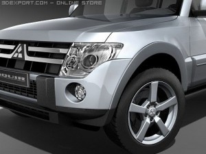 Mitsubishi Pajero 2008 SUV 3D Model