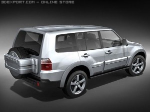 Mitsubishi Pajero 2008 SUV 3D Model