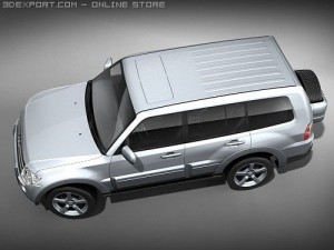 Mitsubishi Pajero 2008 SUV 3D Model