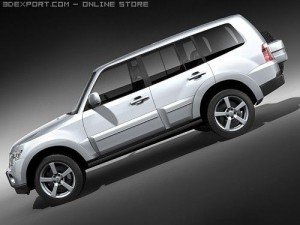 Mitsubishi Pajero 2008 SUV 3D Model