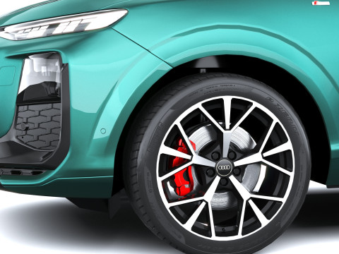 Audi Q3 S-Line 2026 with interior 3D Model