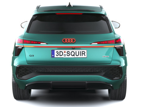 Audi Q3 S-Line 2026 with interior 3D Model