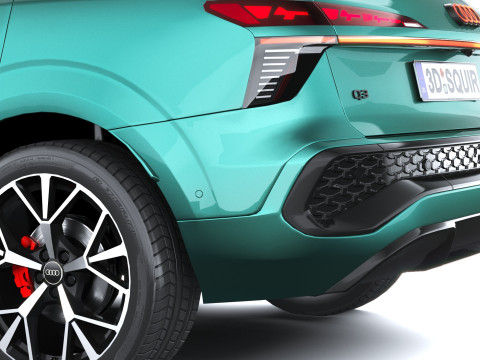 Audi Q3 S-Line 2026 with interior 3D Model