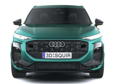 Audi Q3 S-Line 2026 with interior 3D Model